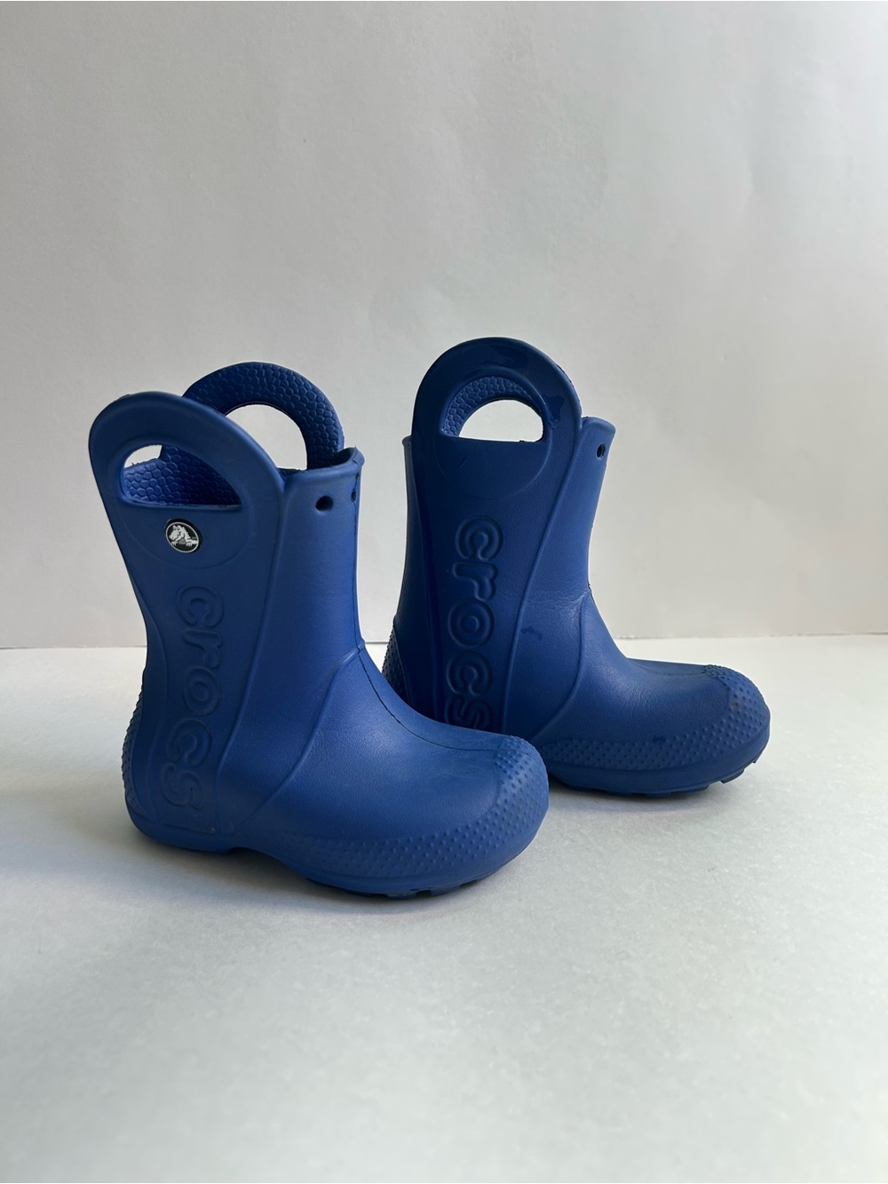 Crocs Kids' Blue Rain Boots - Lightweight Waterproof Booties